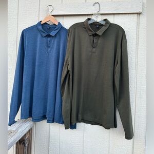 (Lot Of 2)Lululemon Evolution Long Sleeve Performance Stretch Polo Men’s Sz XXL